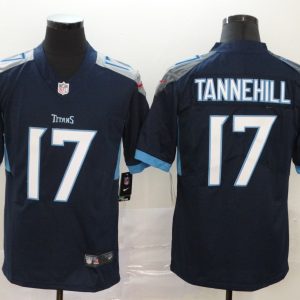 Men's Tennessee Titans #17 Ryan Tannehill Navy Vapor Untouchable Limited Jersey