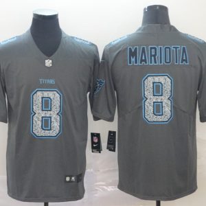 Nike Titans #8 Marcus Mariota Gray Static Vapor Untouchable Limited Men Jersey