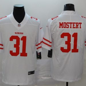 Men's 49ers #31 Raheem Mostert White Vapor Untouchable Limited Jersey