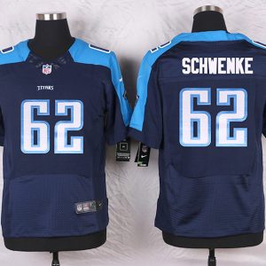 Nike Tennessee Titans #62 Schwenke D.Blue Elite Jersey