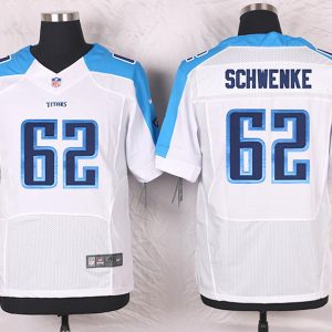 Nike Tennessee Titans #62 Schwenke White Elite Jersey