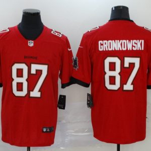 Men's Tampa Bay Buccaneers #87 Gronkowski Red Vapor Untouchable Limited Jersey