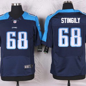 Nike Tennessee Titans #68 Stingily D.Blue Elite Jersey