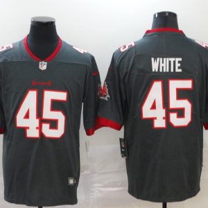 Men's Tampa Bay Buccaneers #45 White Grey Vapor Untouchable Limited Jersey