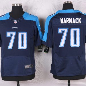 Nike Tennessee Titans #70 Warmack D.Blue Elite Jersey