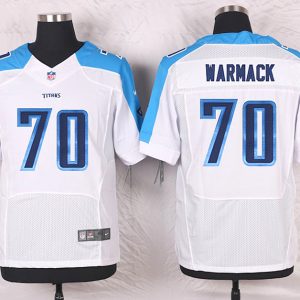 Nike Tennessee Titans #70 Warmack White Elite Jersey