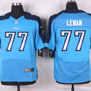 Nike Tennessee Titans #77 Lewan Blue Elite Jersey