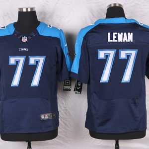 Nike Tennessee Titans #77 Lewan D.Blue Elite Jersey