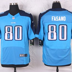 Nike Tennessee Titans #80 Fasano Blue Elite Jersey