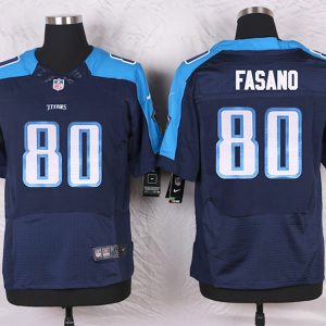 Nike Tennessee Titans #80 Fasano D.Blue Elite Jersey
