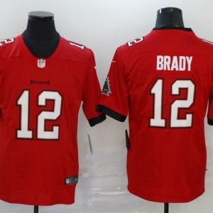 Men's Tampa Bay Buccaneers #12 Brady Red Vapor Untouchable Limited Jersey