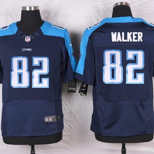 Nike Tennessee Titans #82 Walker D.Blue Elite Jersey