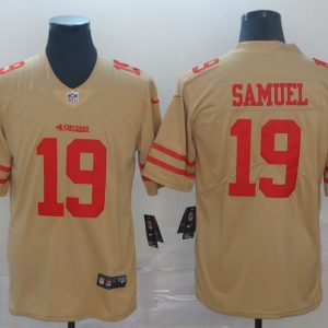 Nike San Francisco 49ers #19 Samuel Gold Inverted Legend Men Jersey
