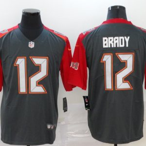 Tampa Bay Buccaneers #12 Brady Grey Vapor Untouchable Limited Jersey