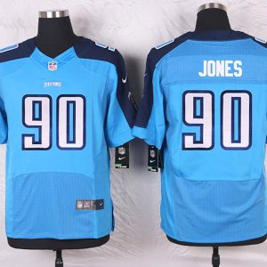 Nike Tennessee Titans #90 Jones Blue Elite Jersey
