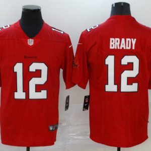 Tampa Bay Buccaneers #12 Brady Red Vapor Untouchable Limited Jersey