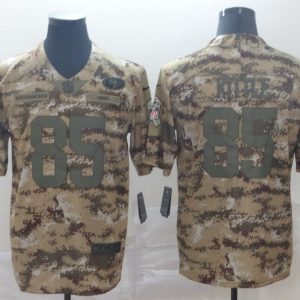Men's San Francisco 49ers #85 George Kittle Camo Salute to Service Limited Jersey