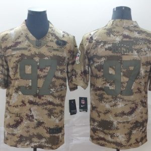 NikeSan Francisco 49ers #97 Nick Bosa Camo Salute to Service Limited Jersey