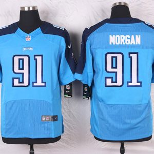 Nike Tennessee Titans #91 Morgan Blue Elite Jersey
