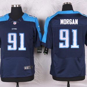 Nike Tennessee Titans #91 Morgan D.Blue Elite Jersey