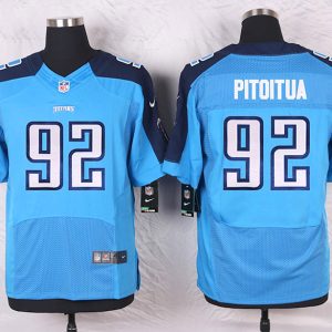 Nike Tennessee Titans #92 Pitoitua Blue Elite Jersey