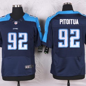 Nike Tennessee Titans #92 Pitoitua D.Blue Elite Jersey