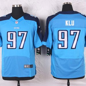 Nike Tennessee Titans #97 Klu Blue Elite Jersey
