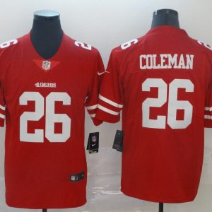 Nike San Francisco 49ers #26 Coleman Red Vapor Untouchable Limited Jersey