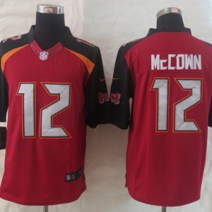 2014 New Nike Tampa Bay Buccaneers 12 McCown Red Limited Jerseys