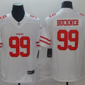 Nike San Francisco 49ers #99 Buckner White Vapor Untouchable Limited Jersey