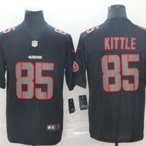 Nike San Francisco 49ers #85 George Kittle Black Impact Limited Men Jersey