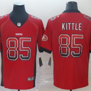 Nike 49ers #85 George Kittle Red Drift Fashion Limited Men Jersey