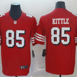 San Francisco 49ers #85 George Kittle Men's Red Alternate Color Rush Limited Jersey