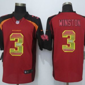 2015 New Nike Tampa Bay Buccaneers 3 Winston Red Strobe Limited Jersey