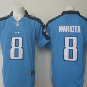 NFL Tennessee Titans #8 Mariota L.Blue Color Rush Jersey