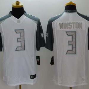 Nike Tampa Bay Buccaneers #3 Winston Platinum Limited Jersey