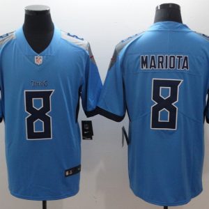 NFL Tennessee Titans #8 Mariota Blue Color Rush Jersey
