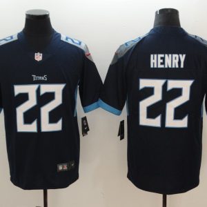 NFL Tennessee Titans 22 Henry Navy Vapor Limited Jersey