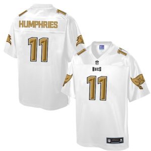 Mens NFL Tampa Bay Buccaneers #11 Humphries White Gold Collection Jersey