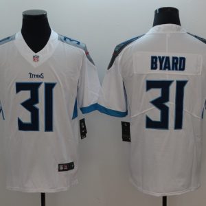 NFL Tennessee Titans 31 Byard White Vapor Limited Jersey