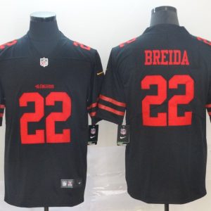 Nike San Francisco 49ers #22 Matt Breida Black Vapor Untouchable Limited Jersey