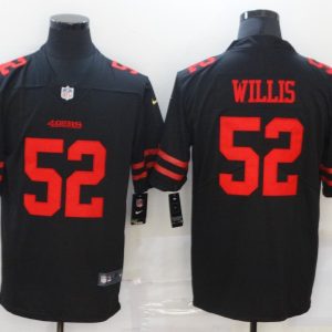 Mens San Francisco 49ers #52 Patrick Willis Black Vapor Untouchable Limited Player Jersey