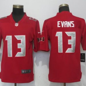 New Nike Tampa Bay Buccaneers 13 Evans Navy Red Color Rush Limited Jersey