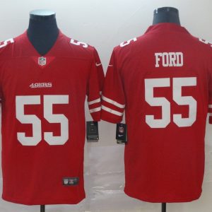Mens San Francisco 49ers #55 Ford Red Vapor Untouchable Limited Player Jersey
