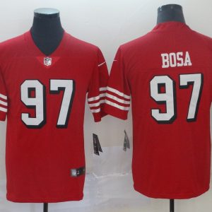 Men's San Francisco 49ers #97 Bosa Nike Red Color Rush Vapor Untouchable Limited Player Jersey
