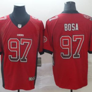 Nike San Francisco 49ers #97 Nick Bosa Red Drift Fashion Color Rush Limited Jersey