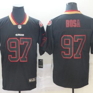 Nike San Francisco 49ers #97 Bosa Lights Out Black Color Rush Limited Jersey
