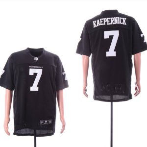 Mens #ImWithKap Film #7 Colin Kaepernick Black Moive Football Jerseys