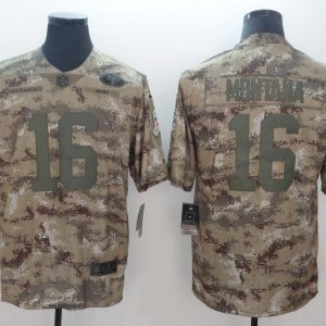 Nike San Francisco 49ers 16 Montana Camo Salute to Service Retired Player Limited Jersey
