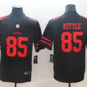 San Francisco 49ers #85 George Kittle Men's Black Alternate Limited Vapor Untouchable NFL Jersey